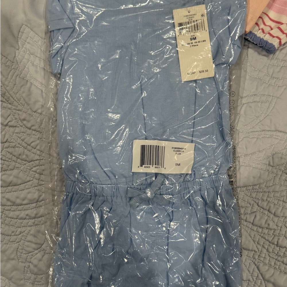 Ralph Lauren Light Blue Kids One Piece Footie